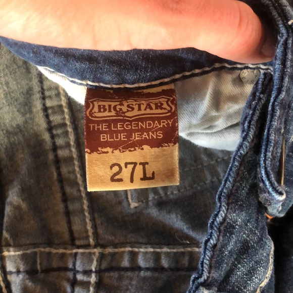 Sz 27L Women’s Big Star Remy Low-Rise Jeans - Picture 4 of 5